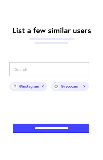 similar users on Instagram being followed